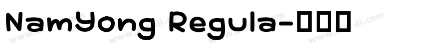 NamYong Regula字体转换
